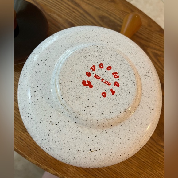 Vtg 70’s Spice Of Life Fondue Pot - Enamelware Vegetable Medley Cottage core - Picture 10 of 12